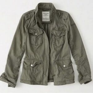 Abercrombie & Fitch Utility Military Twill Jacket Large Gorpcore Camp Cottage